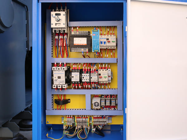 Caja de control de trituradora de eje único